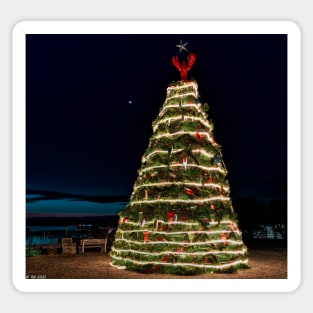 Lobster Trap Christmas Tree Rockland Maine 2021 Sticker